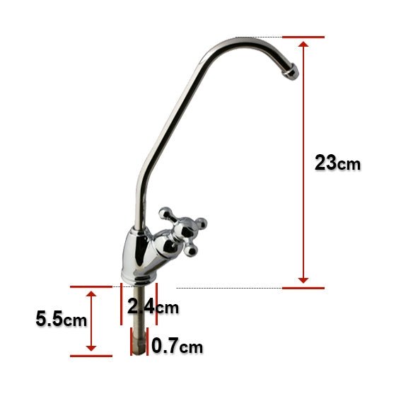 Faucet D Drinking Water Filter Tap Chrome Plated Faucets Round Handle - WATER FILTER DISTRIBUTORS