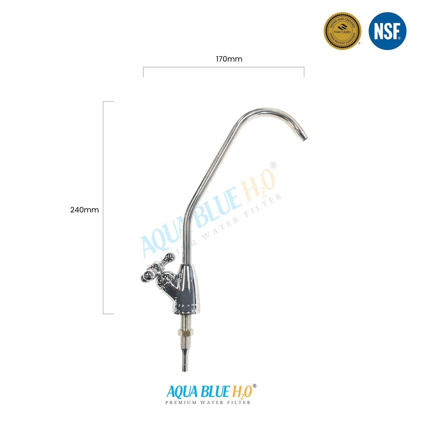 Faucet K Drinking Water Filter Tap Chrome Plated faucets round handle - WATER FILTER DISTRIBUTORS