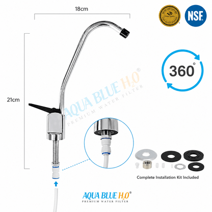 Faucet Water Filter Reverse Osmosis Faucet Tap With Black Lever - WATER FILTER DISTRIBUTORS