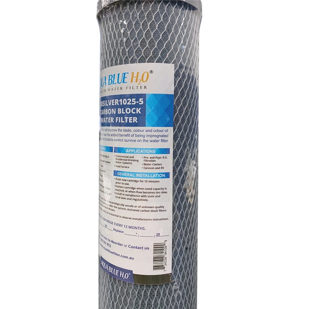 FCT - 10 SILVER CARBON 5 MICRON RATING FILTER - WATER FILTER DISTRIBUTORS