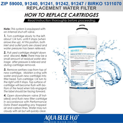 Filter Sub Micron Zip Generic 91241 Replacement Part AX2 - EF - WATER FILTER DISTRIBUTORS