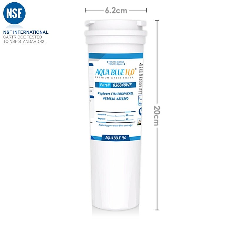 Fisher & Paykel 862285 / 836848 AQUA BLUE H20 836848 - WF - WATER FILTER DISTRIBUTORS