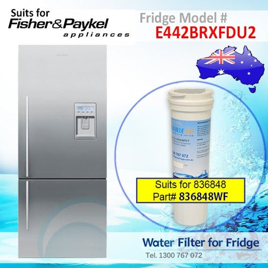 Fisher & Paykel E442BRXFDU2 Fridge Model 836848/13040210 Replacement Filter Part - WATER FILTER DISTRIBUTORS