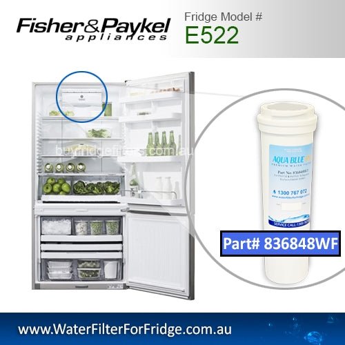 Fisher & Paykel E522 Fridge Model 836848/13040210 Replacement Filter Part - WATER FILTER DISTRIBUTORS