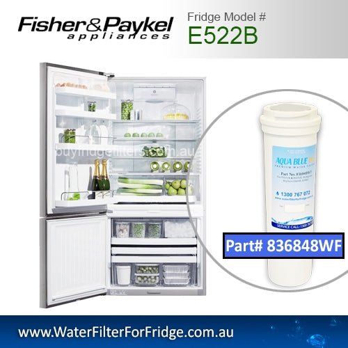 Fisher & Paykel E522B Fridge Model 836848/13040210 Replacement Filter Part - WATER FILTER DISTRIBUTORS
