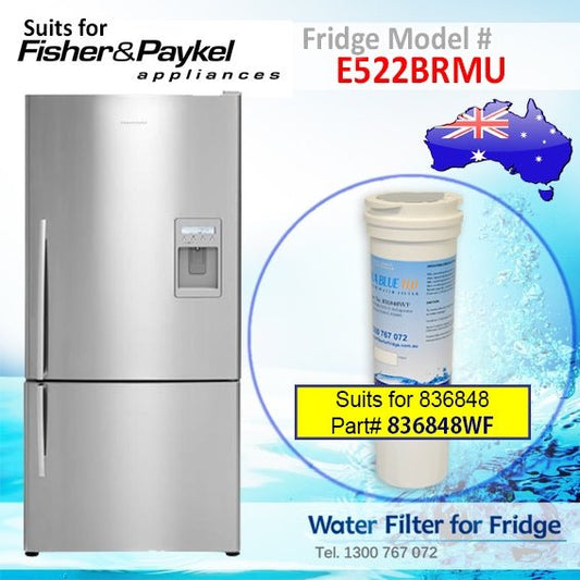 Fisher & Paykel E522BRMU Fridge Model 836848/13040210 Replacement Filter Part - WATER FILTER DISTRIBUTORS