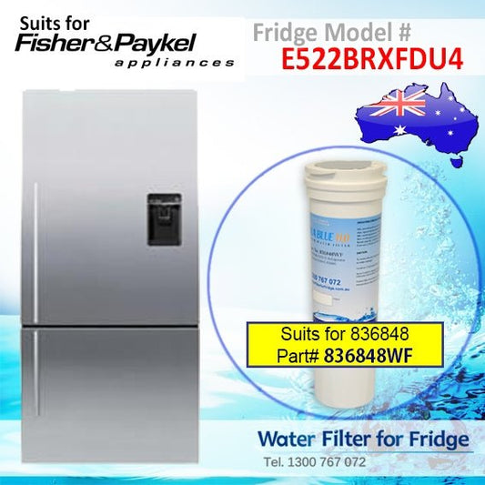 Fisher & Paykel E522BRXFDU4 Fridge Model 836848/13040210 Replacement Filter Part - WATER FILTER DISTRIBUTORS