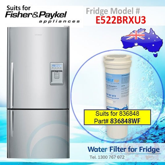 Fisher & Paykel E522BRXU3 Fridge Model 836848/13040210 Replacement Filter Part - WATER FILTER DISTRIBUTORS