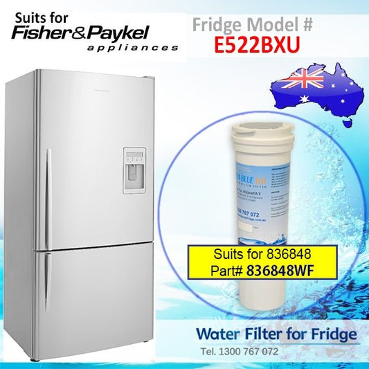 Fisher & Paykel E522BXU Fridge Model 836848/13040210 Replacement Filter Part - WATER FILTER DISTRIBUTORS
