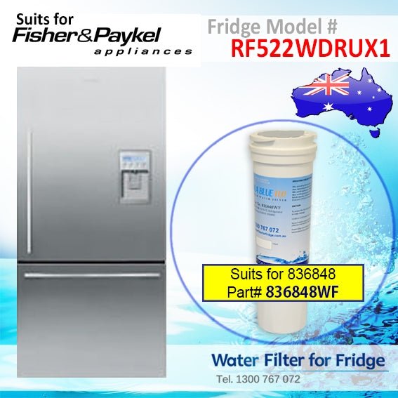 Fisher & Paykel RF522WDRUX1 Fridge Model 836848/13040210 Replacement Filter Part - WATER FILTER DISTRIBUTORS