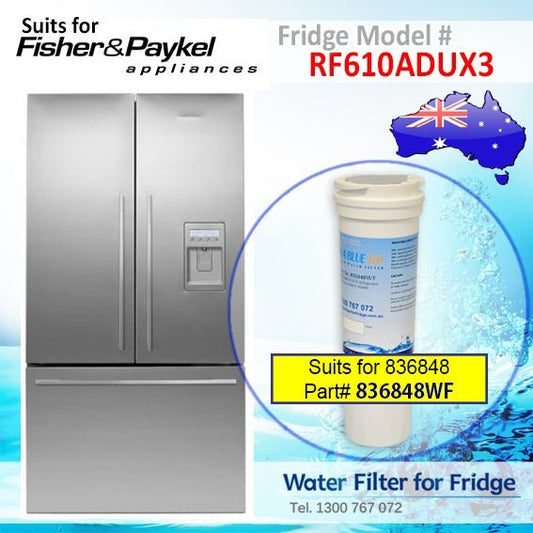 Fisher & Paykel RF610ADUX3 Fridge Model 836848/13040210 Replacement Filter Part - WATER FILTER DISTRIBUTORS