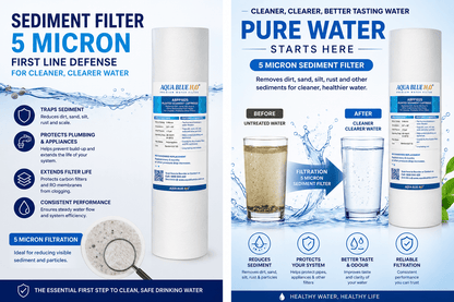 GAC Carbon Water Filter Replacement AB - GAC1025 with Polyspun Sediment Water Filter - WATER FILTER DISTRIBUTORS