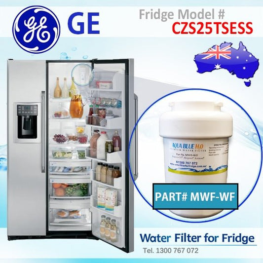 GE MWF MWFP SmartWater Internal Fridge Model CZS25TSESS Water Filter by Aqua Blue H2O - WATER FILTER DISTRIBUTORS