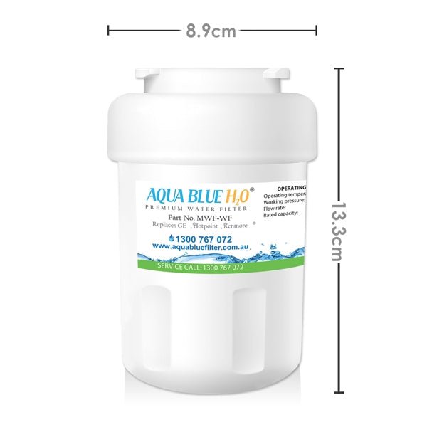 GE MWF MWFP SmartWater Internal Fridge Water Filter by Aqua Blue H20 - WATER FILTER DISTRIBUTORS