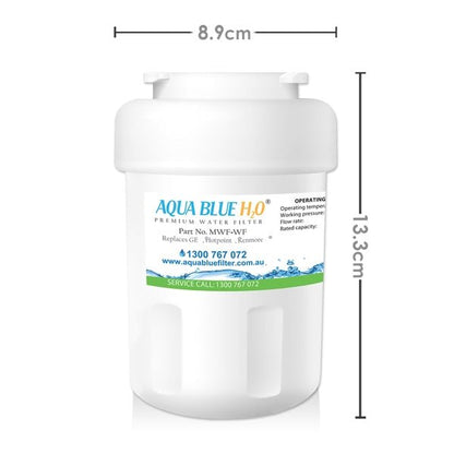 GE MWF MWFP SmartWater Internal Fridge Water Filter by Aqua Blue H20 - WATER FILTER DISTRIBUTORS
