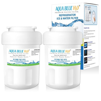 GE MWF MWFP SmartWater Internal Fridge Water Filter by Aqua Blue H20 - WATER FILTER DISTRIBUTORS