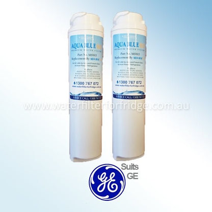 GE RCA25RGBFSV Fridge Model Aqua Blue H2O MSWF Water Filter Compatible Replacement - WATER FILTER DISTRIBUTORS