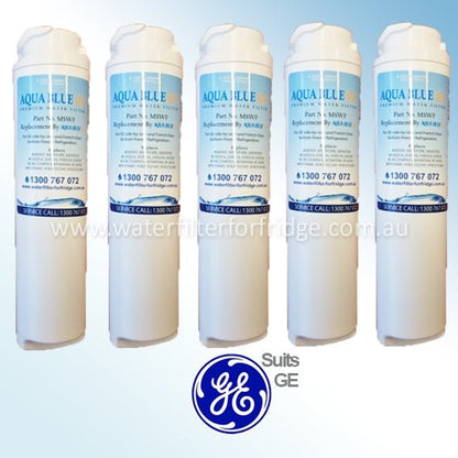 GE RCA25RGBFSV Fridge Model Aqua Blue H2O MSWF Water Filter Compatible Replacement - WATER FILTER DISTRIBUTORS