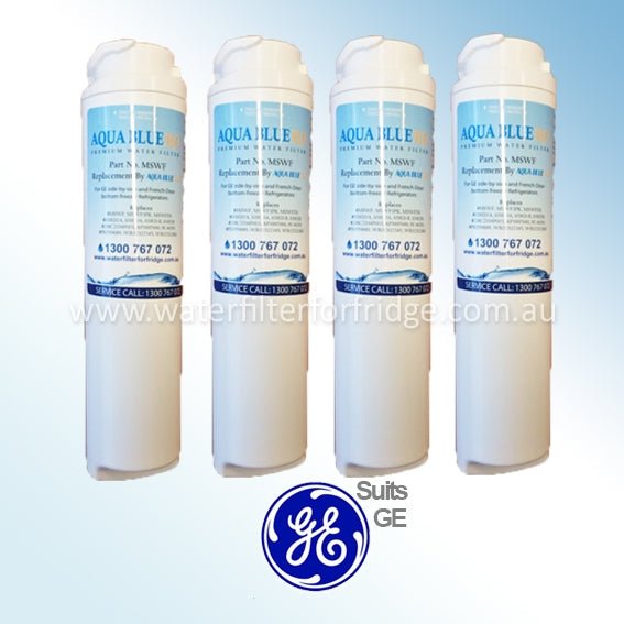GE RCA25RGBFSV Fridge Model Aqua Blue H2O MSWF Water Filter Compatible Replacement - WATER FILTER DISTRIBUTORS