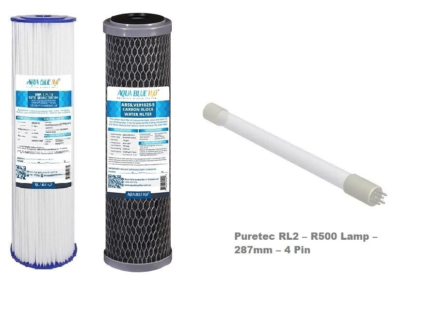 Generic HYBRID - M1 Replacement filter Kit Including UV LAMP Suit Puretec - WATER FILTER DISTRIBUTORS
