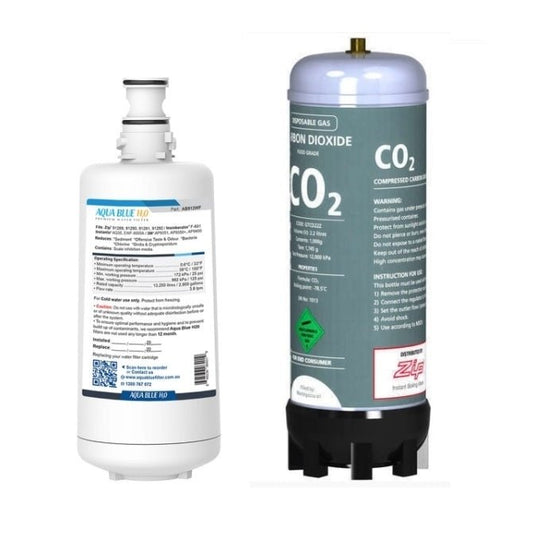 Generic Zip filter 91290 with Zip 91295 sparkling replacement cartridge - WATER FILTER DISTRIBUTORS