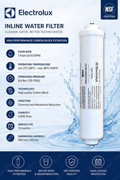 Genuine ACC139-1450970 Genuine Electrolux External filter - WATER FILTER DISTRIBUTORS