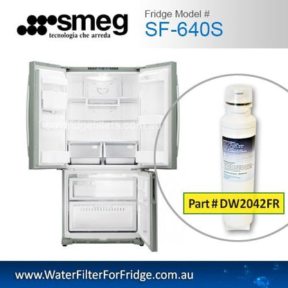 Genuine DW2042FR - 09 Replacement Fridge Filter Cartridge suits for SMEG SF - 640S - WATER FILTER DISTRIBUTORS