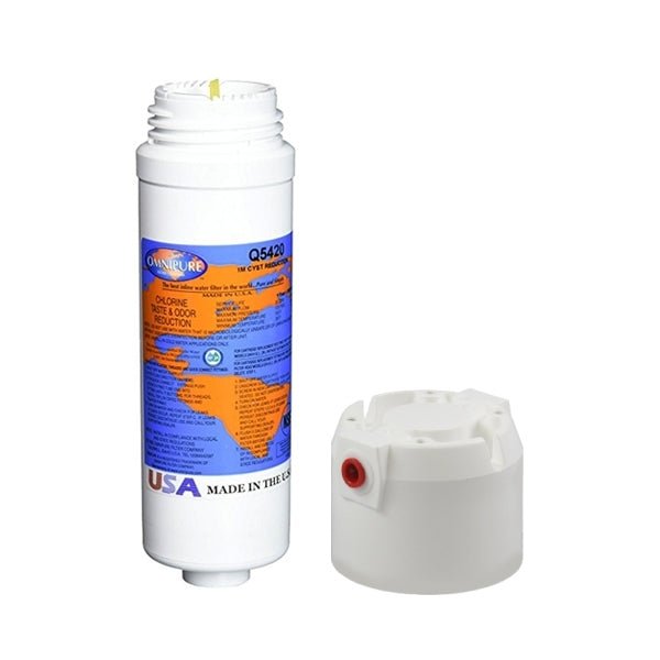 Genuine Omnipure Q5420 Q - Series 1 Micron Carbon Block Filter Cartridge - WATER FILTER DISTRIBUTORS