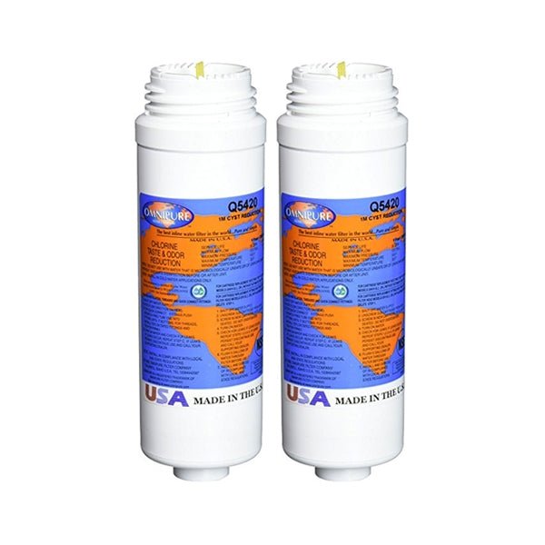 Genuine Omnipure Q5420 Q - Series 1 Micron Carbon Block Filter Cartridge - WATER FILTER DISTRIBUTORS
