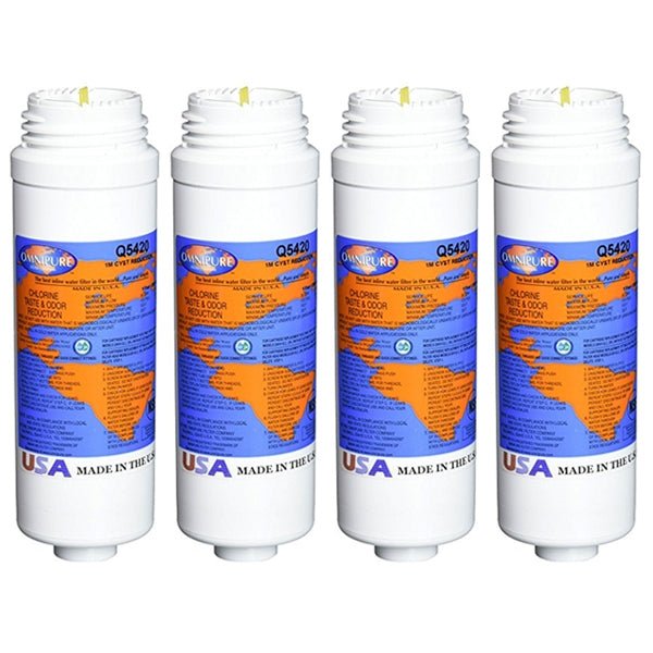 Genuine Omnipure Q5420 Q - Series 1 Micron Carbon Block Filter Cartridge - WATER FILTER DISTRIBUTORS