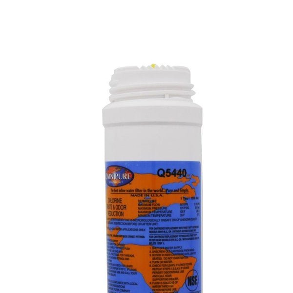 Genuine Omnipure Q5440 Q - Series Coconut GAC Water Filter - WATER FILTER DISTRIBUTORS