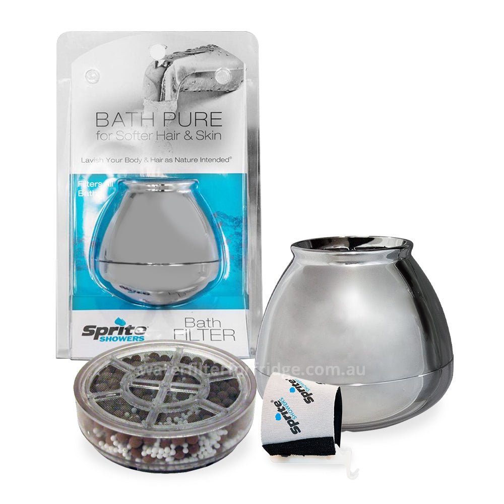 Genuine Sprite USA Original Bath Water Filter Chrome BB - CM BBC - WATER FILTER DISTRIBUTORS