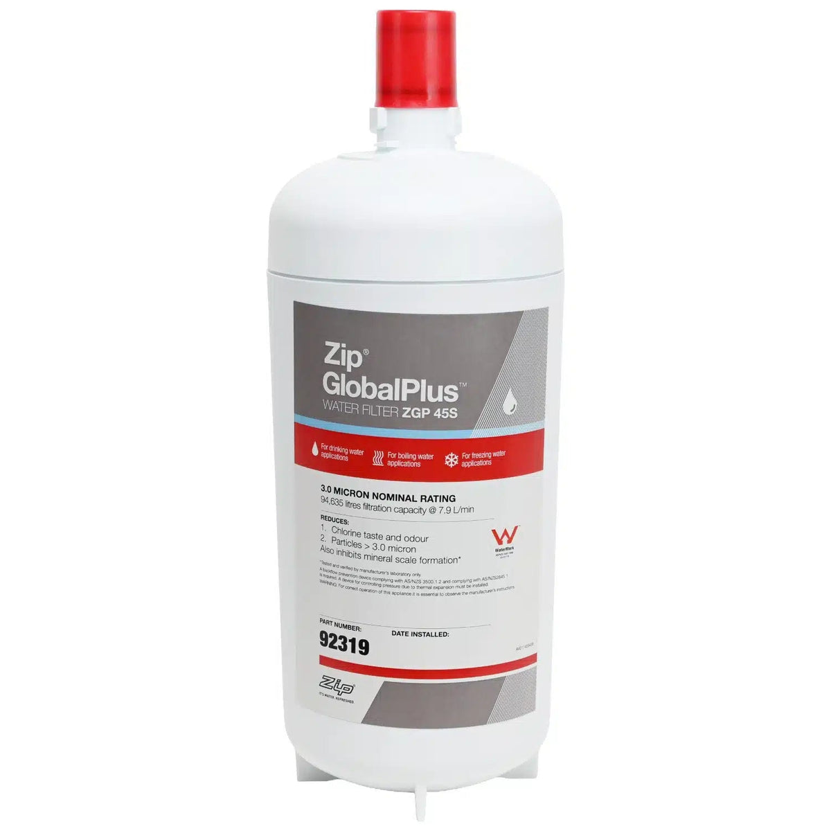 Genuine ZIP 92319 Global Plus Series 3 Micron Water Filter ZGP 45S - WATER FILTER DISTRIBUTORS