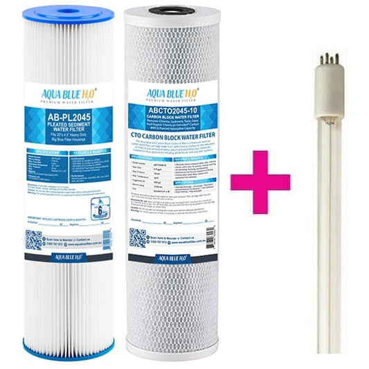Hybrid G7 Replacement Water Filter Cartridges with RL6 46W Lamp - AQUAGUARD - WATER FILTER DISTRIBUTORS