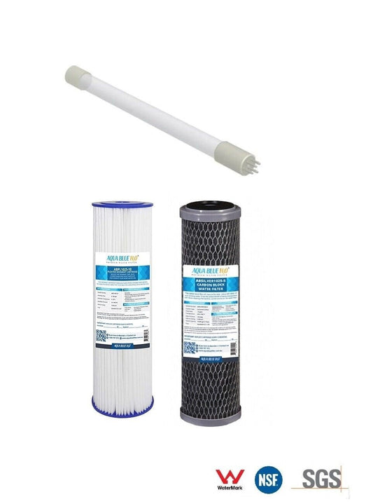 Hybrid - M1 Undersink Ultraviolet All in One Water Filter System replacement kit - WATER FILTER DISTRIBUTORS