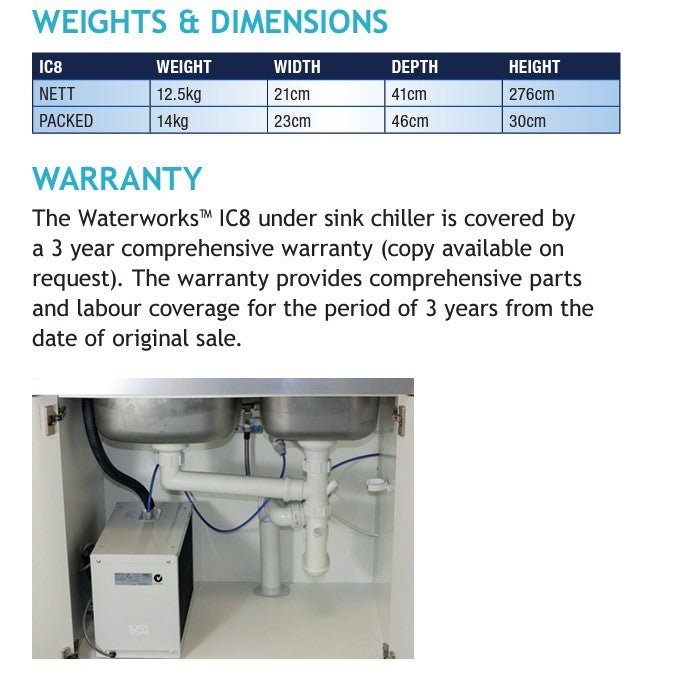 IC8 REMOTE/UNDERSINK CHILLER REMOTE/UNDERSINK CHILLER - WATER FILTER DISTRIBUTORS