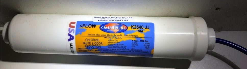 Inline water filter K2540 JJ 5 micron Omnipure 1 pack - WATER FILTER DISTRIBUTORS
