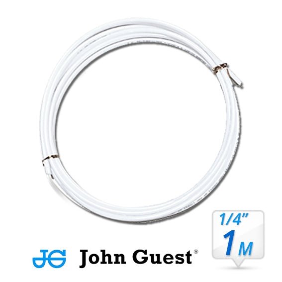 John Guest 1/4" Hose Tubing High Pressure White 1 Metre - WATER FILTER DISTRIBUTORS