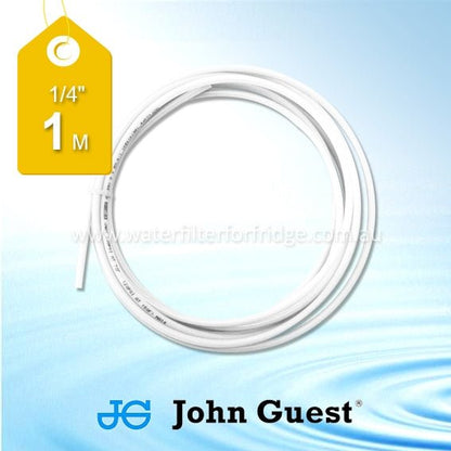 John Guest 1/4" Hose Tubing High Pressure White 1 Metre - WATER FILTER DISTRIBUTORS