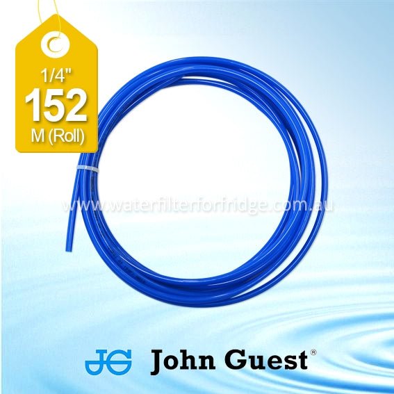 John Guest high pressure LLDPE 1/4" blue tube 152meters - WATER FILTER DISTRIBUTORS