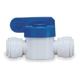 John Guest Shut - Off Valve - Polypro Straight - 3/8 Tube x 3/8 Tube 10MM - WATER FILTER DISTRIBUTORS