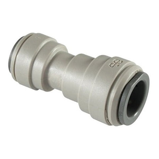 John Guest/DM Fit Grey Acetal Fittngs Reducing Straight Connector PI201210S/AUC0605 3/8 - 5/16 - WATER FILTER DISTRIBUTORS