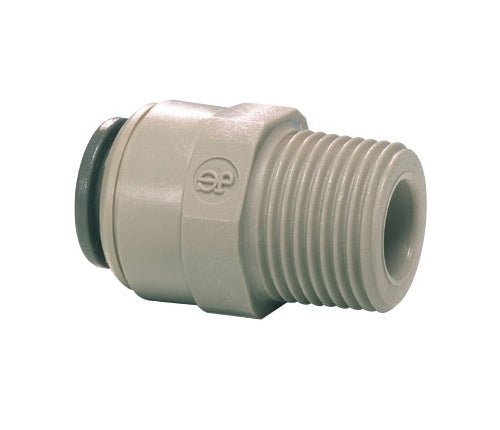 John Guest/DM Fit Grey Acetal Fittngs Straight Adaptor NPTF Thread PI010823S AMC0406 1/4 x 3/8 - WATER FILTER DISTRIBUTORS