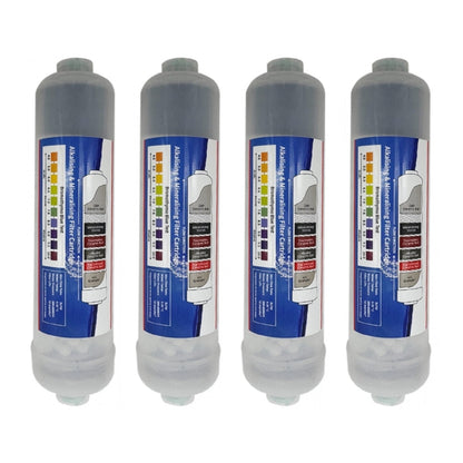 K Series Transparent Alkaline Water Filter Replacement Cartridge 10" 1/4" push fit connection - WATER FILTER DISTRIBUTORS