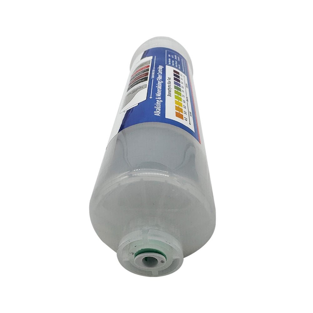 K Series Transparent Alkaline Water Filter Replacement Cartridge 10" 1/4" push fit connection - WATER FILTER DISTRIBUTORS