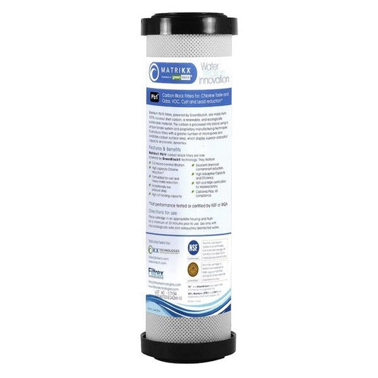 KX Matrikx Pb1 0.5 MIC 10 inch 06 - 250 - 125 - 975 KX MATRIKX Pb1, 10" Length (9.75" Actual) - WATER FILTER DISTRIBUTORS