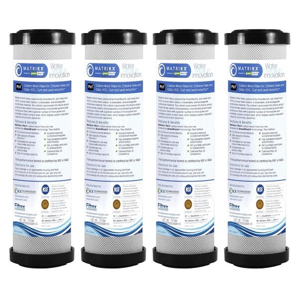 KX Matrikx Pb1 0.5 MIC 10 inch 06 - 250 - 125 - 975 KX MATRIKX Pb1, 10" Length (9.75" Actual) - WATER FILTER DISTRIBUTORS