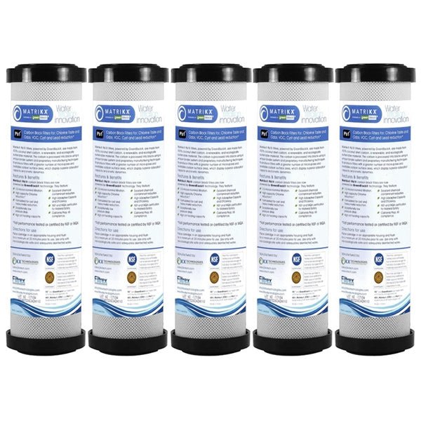 KX Matrikx Pb1 0.5 MIC 10 inch 06 - 250 - 125 - 975 KX MATRIKX Pb1, 10" Length (9.75" Actual) - WATER FILTER DISTRIBUTORS