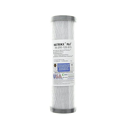 KX Matrikx Pb1 0.5 MIC 10 inch 06 - 250 - 125 - 975 KX MATRIKX Pb1, 10" Length (9.75" Actual) - WATER FILTER DISTRIBUTORS