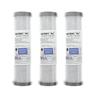 KX Matrikx Pb1 0.5 MIC 10 inch 06 - 250 - 125 - 975 KX MATRIKX Pb1, 10" Length (9.75" Actual) - WATER FILTER DISTRIBUTORS